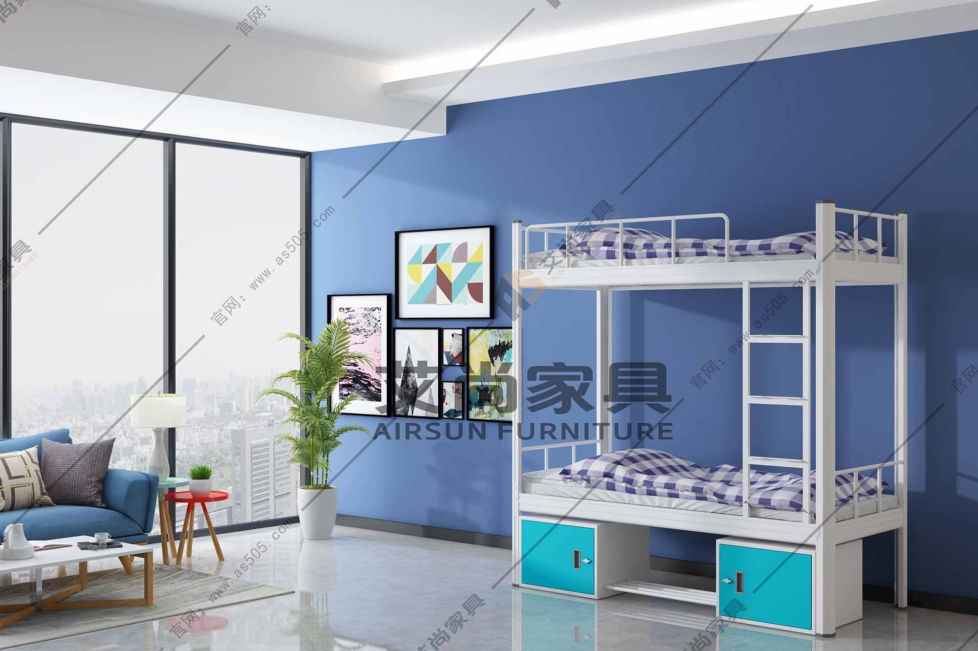 學(xué)生公寓雙層鐵床